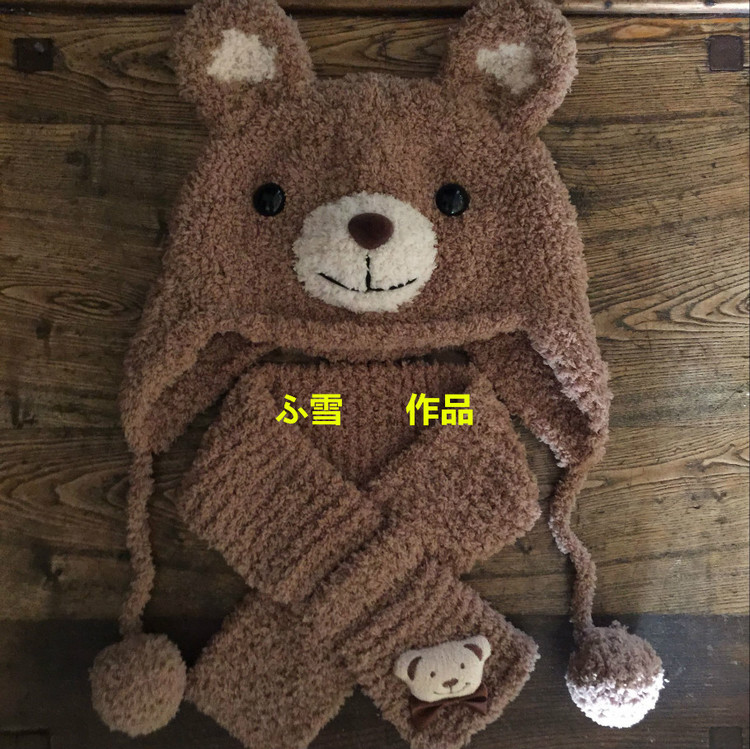 可爱小熊护耳帽(零基础视频)|编织博客