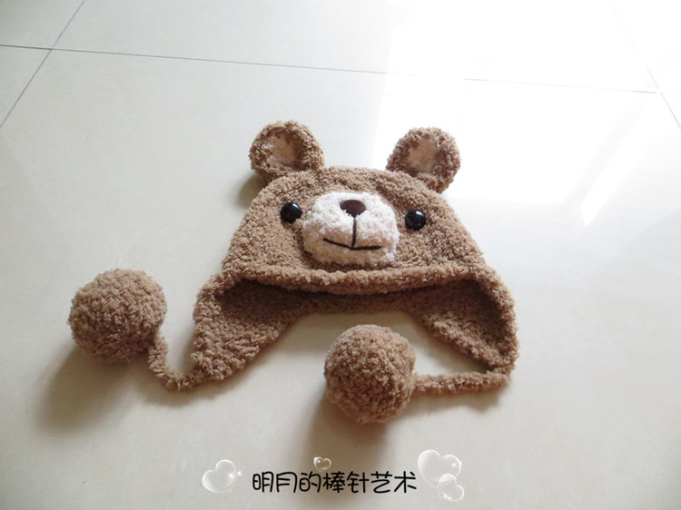 可爱小熊护耳帽(零基础视频)|编织博客