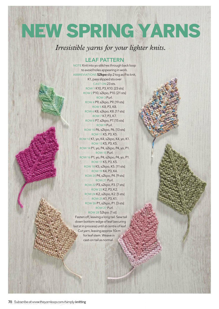 Simply Knitting  May 2017 - 轻描淡写 - 轻描淡写