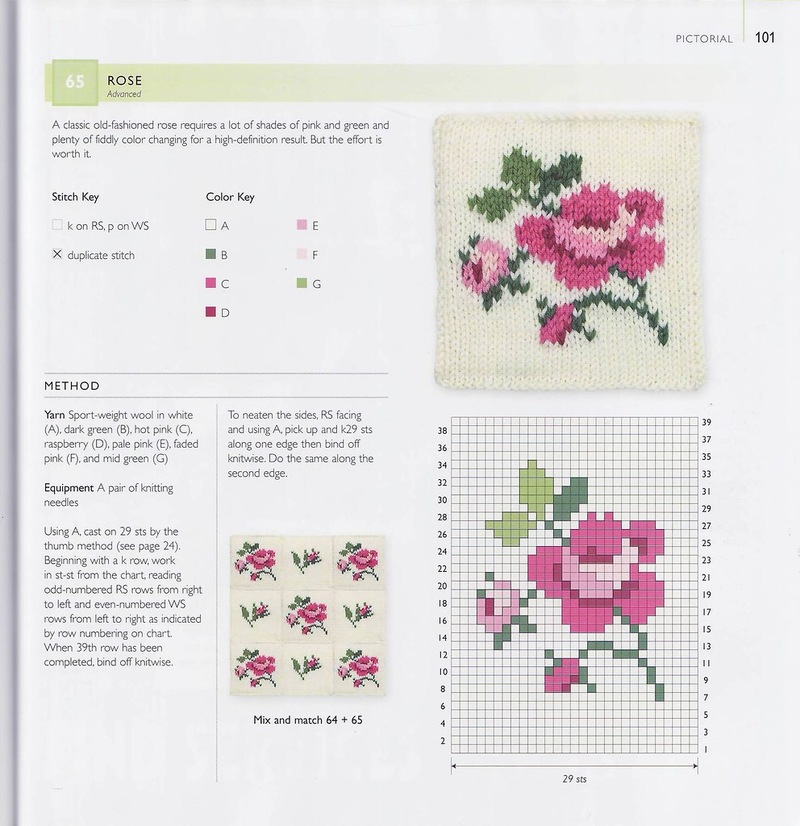 75 FLORAL BLOCKS TO KNIT   75个花块编织 - 编织幸福 - 编织幸福的博客