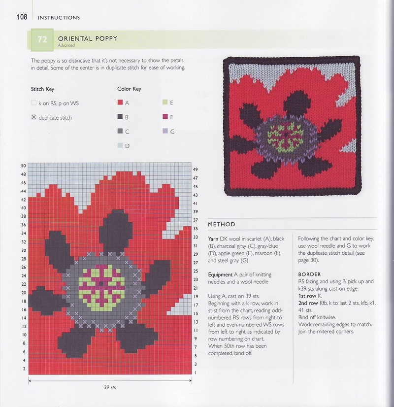 75 FLORAL BLOCKS TO KNIT   75个花块编织 - 编织幸福 - 编织幸福的博客