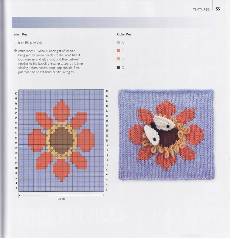 75 FLORAL BLOCKS TO KNIT   75个花块编织 - 编织幸福 - 编织幸福的博客
