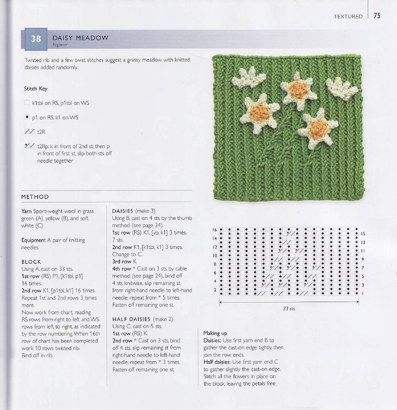 75 FLORAL BLOCKS TO KNIT   75个花块编织 - 编织幸福 - 编织幸福的博客