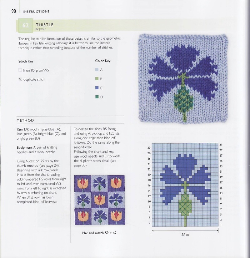 75 FLORAL BLOCKS TO KNIT   75个花块编织 - 编织幸福 - 编织幸福的博客
