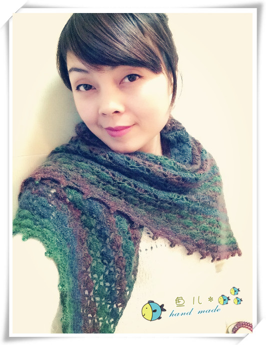 晚秋~~~段染三角围巾     50 - 鱼儿 - 鱼儿的小溪