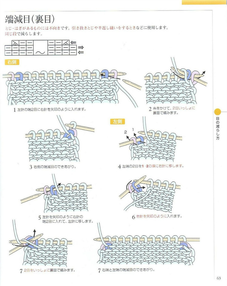 日文 棒针编织基础大全  (2) - 紫苏 - 紫苏的博客