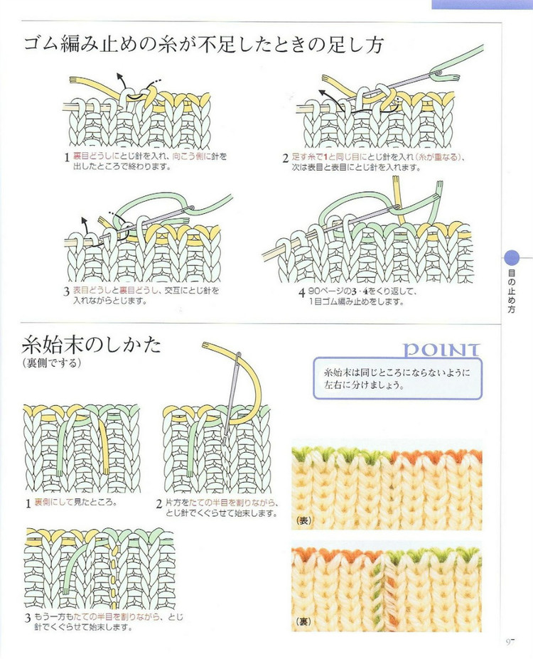 日文 棒针编织基础大全  (2) - 紫苏 - 紫苏的博客