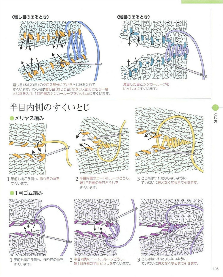 日文 棒针编织基础大全  (2) - 紫苏 - 紫苏的博客