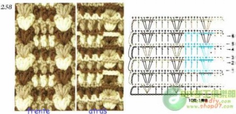 【转载】双色线钩织花样 - A-Lin林 - A-Lin的手工博客