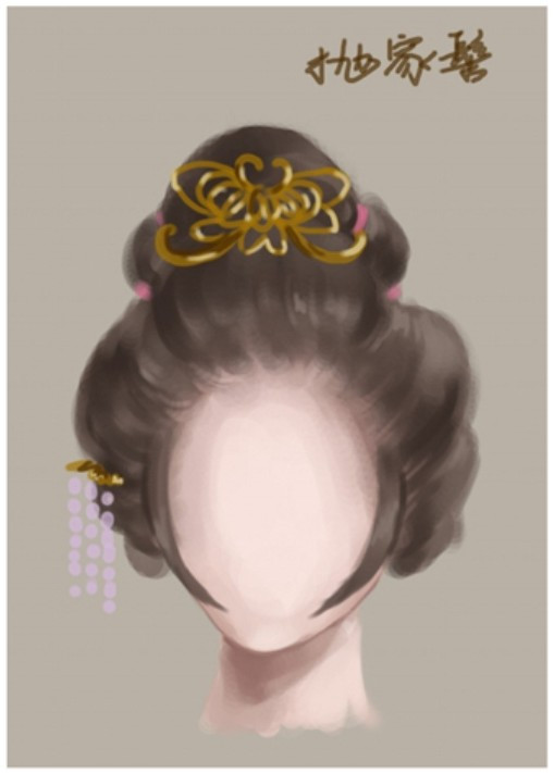 古代未出嫁女子发型图片
